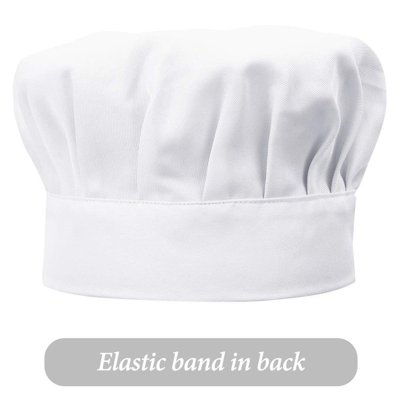 ALIPOBO Kids Apron and Chef Hat Set, Children's Adjustable Bib Apron with 2 Pockets. Cute Boys Girls Kitchen Apron for Cooking, Baking, Painting, Training Wear (6-12 Year, White) - Image 5